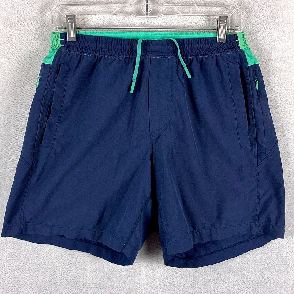 Birddogs Shorts Mens M Navy Lined Elastic Waist Preppy Gym Summer Workout